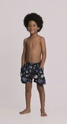 SHORT KIDS PRETO SIRI