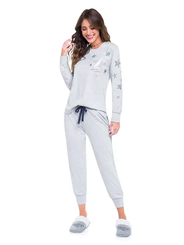 PIJAMA LONGO ESTRELA VEGGI - 10010767