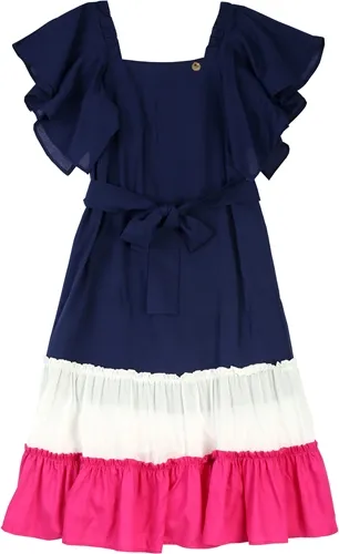 VESTIDO RECORTES FRANZIDOS PRECOCE - LVT2722