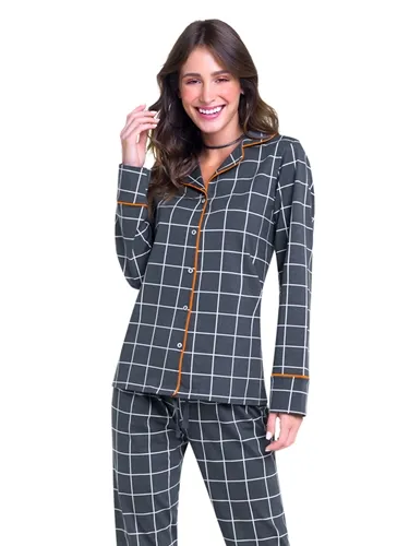 PIJAMA LONGO BOTÕES VEGGI - 10010722
