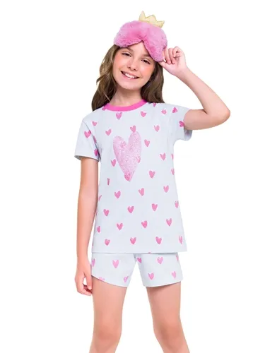 PIJAMA CURTO CORAÇÕES VEGGI - 11010476