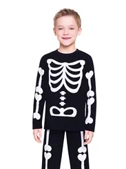 PIJAMA LONGO TEEN ESQUELETO VEGGI - 11010413