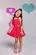 VESTIDO COM BABADO - GABRIELA AQUARELA 212054