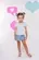 CONJUNTO BLUSA COM SHORT SAIA - GABRIELA AQUARELA 212049