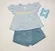 CONJUNTO BLUSA COM SHORT SAIA - GABRIELA AQUARELA 212049