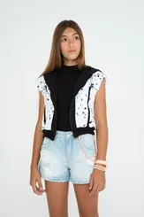 SHORT COM DETALHE EM CORRENTE - DIMY SHO82603