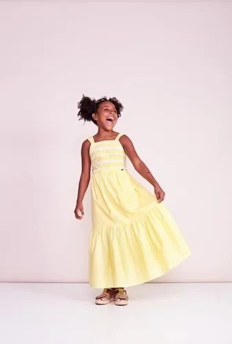 VESTIDO LONGO AMARRAÇÃO COSTAS - PRECOCE LVT2914