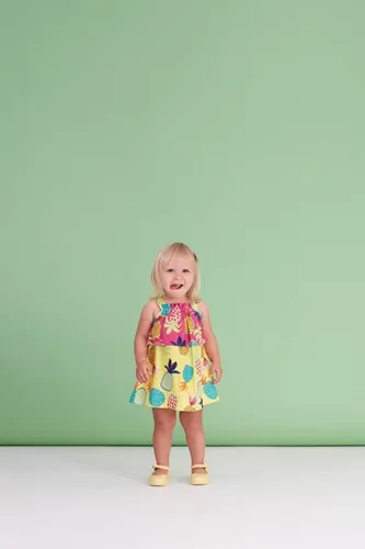 VESTIDO C/CALCINHA ABACAXI - PRECOCE BVT2413
