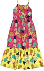 VESTIDO LONGO ABACAXI - PRECOCE IVT2483