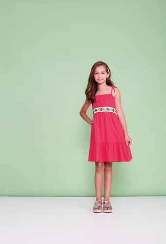 VESTIDO ALÇA DETALHE VIES - PRECOCE LVT2913