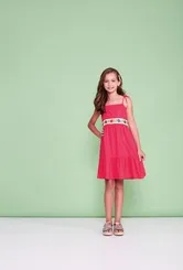 VESTIDO ALÇA DETALHE VIES - PRECOCE LVT2913