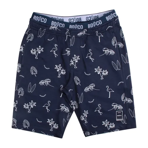 BERMUDA MOLETINHO FOLHAS E COQUEIROS - BANANA DANGER 46383