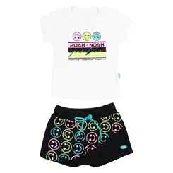 CONJUNTO BLUSA C/ SHORT SAIA - POAH NOAH 46635