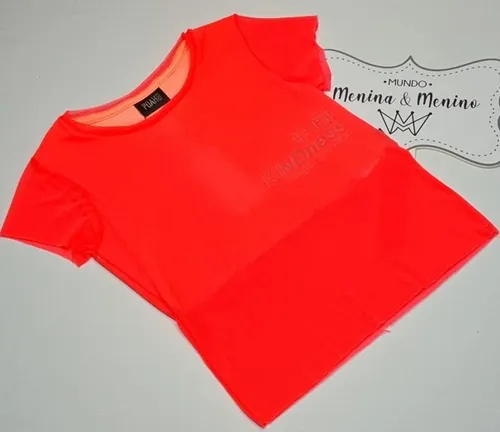 BLUSA FLÚOR COM TRANSPARÊNCIA - POAH NOAH 46731