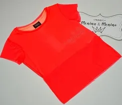 BLUSA FLÚOR COM TRANSPARÊNCIA - POAH NOAH 46731