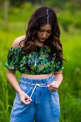 CROPPED CONFORT FOLHAGEM E BRILHO - COLCCI 0365300664