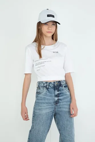 T-SHIRT DETALHE GOLA CINTILANTE COM ELÁSTICO - DIMY TSH82638