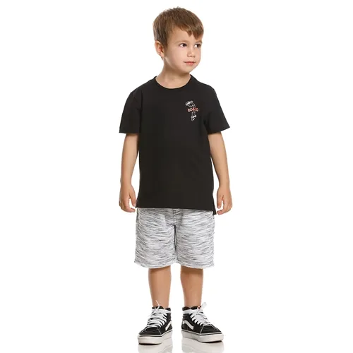 CONJUNTO CAMISETA SKATE C/SHORT MOLETINHO - BANANA DANGER 46219