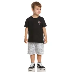 CONJUNTO CAMISETA SKATE C/SHORT MOLETINHO - BANANA DANGER 46219