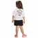 CONJUNTO BLUSA CROPPED C/SHORT DETALHE XADREZ - POAH NOAH 46608