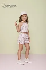 CONJUNTO BODY COM CALÇA E NANINHA ESTAMPA MARGARIDAS DEDEKA 23017