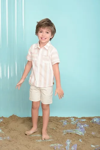 BERMUDA MARLIM LINHO CÓS ELÁSTICO - MINI LORD 02400