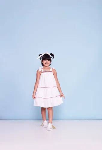VESTIDO GALES DETALHE BORDADO - PRECOCE IVT2882