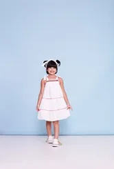 VESTIDO GALES DETALHE BORDADO - PRECOCE IVT2882