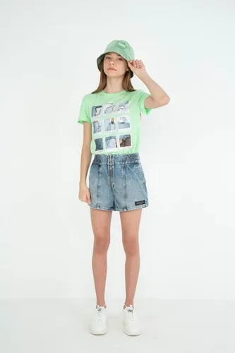 SHORT ALTO CÓS ELÁSTICO C/ ZÍPER - DIMY SHO82598