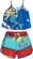 CONJUNTO CROPPED E SHORT ESTAMPA ILHA DA FANTASIA - PRECOCE ICJ2504