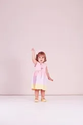 VESTIDO BABY XADREZ E LISTRAS - PRECOCE BVT2813