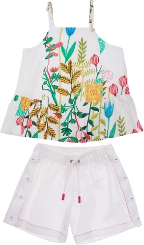 CONJUNTO BLUSA E SHORT ESTAMPA FLOR DO CAMPO - PRECOCE LCJ2925