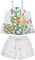 CONJUNTO BLUSA E SHORT ESTAMPA FLOR DO CAMPO - PRECOCE LCJ2925
