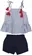 CONJUNTO LISTRINHA BLUSA C/SHORT - PRECOCE MCJ2467