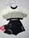 CONJUNTO BLUSA CROPPED/SHORT CÓS ELASTICO - COLCCI 2225300132