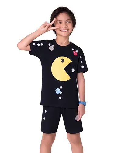 PIJAMA CURTO PAC MAN BLUSA C/ SHORT - VEGGI 11010568