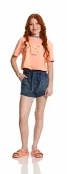 SHORT JEANS CLORCHARD C/AMARRAÇÃO - POAH NOAH 46781