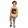 CONJUNTO CAMISETA LEVEL UP C/ BERMUDA - BANANA DANGER 46212