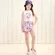 CONJUNTO BLUSA E SHORT FLAMINGOS