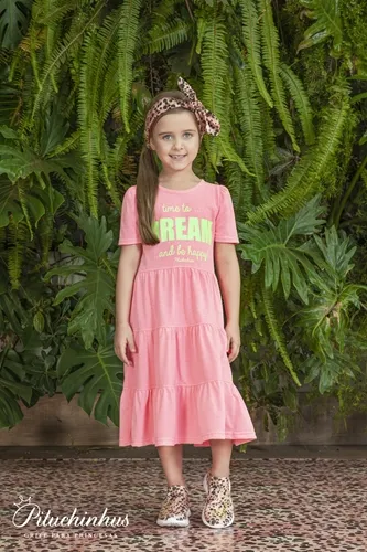 VESTIDO MALHA NEON TIME TO DREAM - PITUCHINHUS 23163