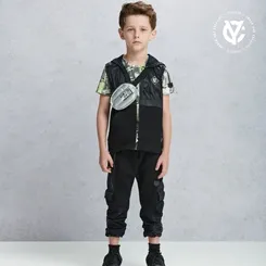 CALÇA MOLETOM C/ CORTA VENTO