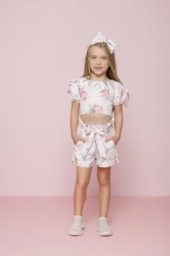 BLUSA CROPPED TRICOLINE FLORAL - PITUCHINHUS 23205