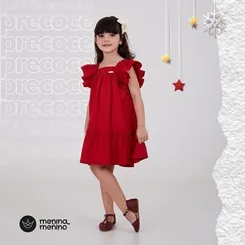 VESTIDO LAÇO GALES - PRECOCE MVT3060