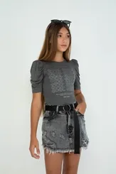 SHORT SAIA ESTONADO C/ CINTO - DIMY SHO82576