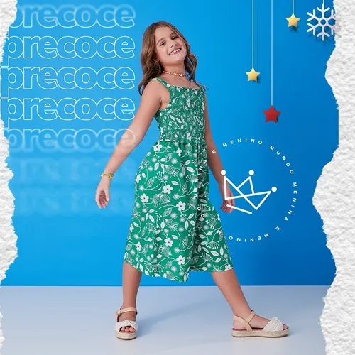 MACACÃO FLORES BORDADAS - PRECOCE LMC3115