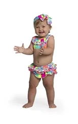BIQUINI BABY LAURA ESTAMPA ECOR CORAÇÕES