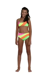 BIQUINI TEEN FAIXA MILA LARANJA FLUOR - SIRI 36946