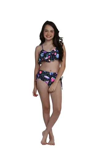 BIQUINI TEEN CROP VANES CROP ESTAMPA CRISTAIS - SIRI 36115