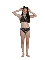BIQUINI TEEN CROP SILVA ESTAMPA BORDATA - SIRI 36988