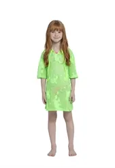 SAIDA DE PRAIA KIDS KAMILI VERDE FLUOR - SIRI 36618